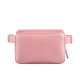 Натуральная кожаная женская поясная сумка Dropbag Mini розовая Blanknote BN-BAG-6-pink-peach фото