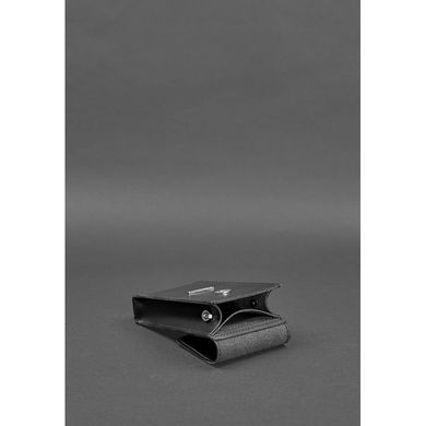 Набір жіночих чорних шкіряних сумок Mini поясна / кроссбоді Blanknote BN-BAG-38-g