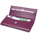 Женский вместительный кошелек из натуральной зернистой кожи CANPELLINI 21630 Фиолетовый