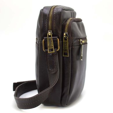 Мужская кожаная сумка через плечо GC-8086-3md TARWA Темно-коричневый