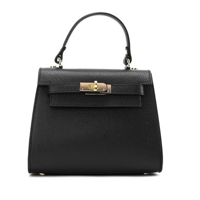 Небольшая классическая кожаная сумочка Firenze Italy F-IT-9866A Черный