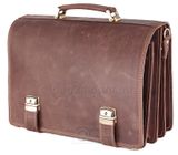 Добротный кожаный портфель в винтажном стиле Manufatto фото