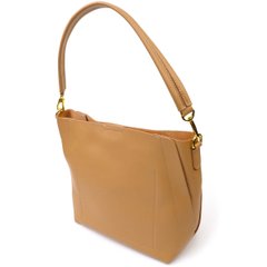Жіноча ділова сумка з натуральної шкіри 22110 Vintage Пісочна