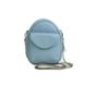 Натуральная кожаная женская мини-сумка Kroha голубой флотар Blanknote TW-Kroha-blue-flo