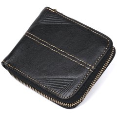 Шкіряний чоловічий гаманець Vintage sale_14989 Чорний