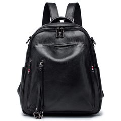 Городской кожаный рюкзак Olivia Leather F-NWBP27-85570A Черный