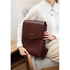 Натуральный кожаный городской рюкзак бордовый Blanknote BN-BAG-40-vin