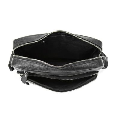 Мужская кожаная сумка через плечо Tiding Bag M56-9988A Черный