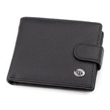 Чоловічий гаманець ST Leather 18316 (ST114) шкіряний Чорний фото