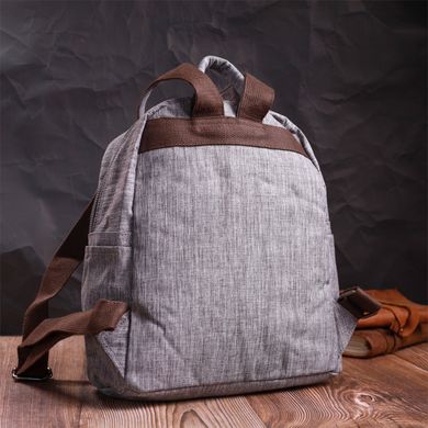 Замечательный мужской рюкзак из текстиля Vintage 22240 Серый