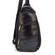 Увеличенный рюкзак-слинг на одно плечо из натуральной кожи TARWA Govard GA-0705-3mdL Черный