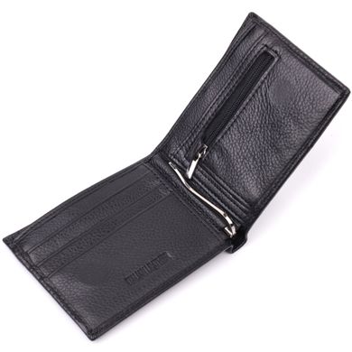 Мужской кошелек-зажим из натуральной кожи ST Leather 22460 Черный