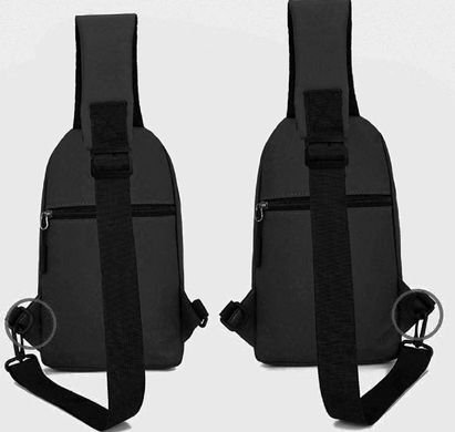 Текстильная мужская сумка через плечо Confident ATN02-233A Черный