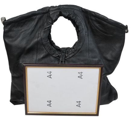 Оригинальная женская кожаная сумка Giorgio Ferretti черная