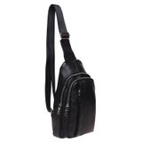 Мужской кожаный рюкзак Keizer K12096-black фото