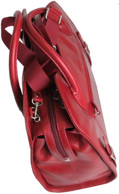 Жіноча шкіряна ділова сумка, жіночий портфель Sheff червоний