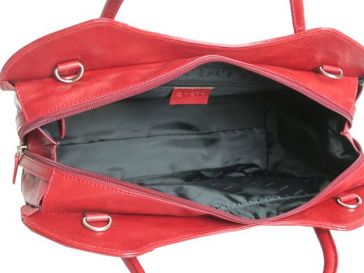 Женская кожаная деловая сумка, женский портфель Sheff красный