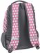 Яскравий жіночий рюкзак Paso 20L, 18-2708PI16 рожевий у горох