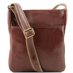 JASON - Чоловіча шкіряна сумка через плече Tuscany Leather TL141300 (Коричневий)