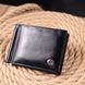 Практичный зажим для денег из натуральной гладкой кожи ST Leather 19417 Черный