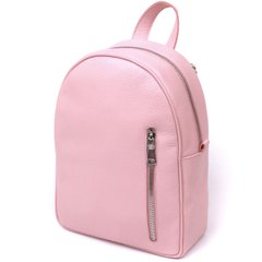 Практичний жіночий рюкзак з натуральної шкіри Shvigel 16319 Рожевий