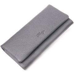 Стильний жіночий гаманець із натуральної шкіри KARYA 21024 Сірий