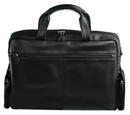 Чоловіча ділова сумка, портфель із натуральної шкіри Sheff чорний