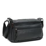 Женская кожаная сумка Keizer k1107-black фото