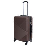 Пластиковый чемодан среднего размера Miami Beach 22" Vip Collection коричневая Miami.22.Coffee фото