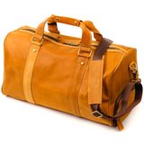 Містка дорожня сумка з натуральної вінтажної шкіри Vintage 22140 Світло-коричнева фото