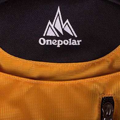 Чоловічий рюкзак з відділення для ноутбука ONEPOLAR (ВАНПОЛАР) W1359-yellow Жовтий