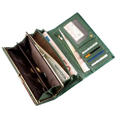 Современный женский кошелек ST Leather 18902 Зеленый