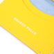 Оригинальная кожаная обложка на документы комби двух цветов Сердце GRANDE PELLE 16707 Желто-голубая