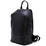 Женский черный кожаный рюкзак TARWA RA-2008-3md среднего размера Черный фото