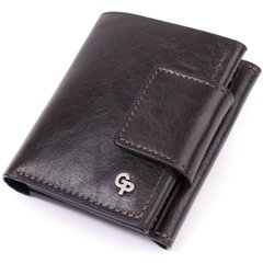 Люксовий гаманець з безліччю відділень із якісної натуральної шкіри GRANDE PELLE 22574 Коричневий