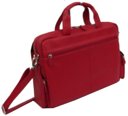 Женская деловая сумка, портфель из натуральной кожи Sheff красная