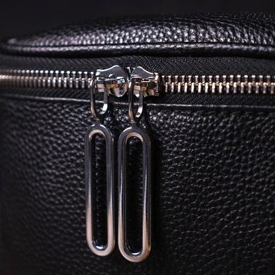 Оригінальна жіноча сумка через плече з натуральної шкіри 22122 Vintage Чорна