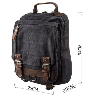 Сумка-рюкзак на одно плечо Vintage 20143 Черная