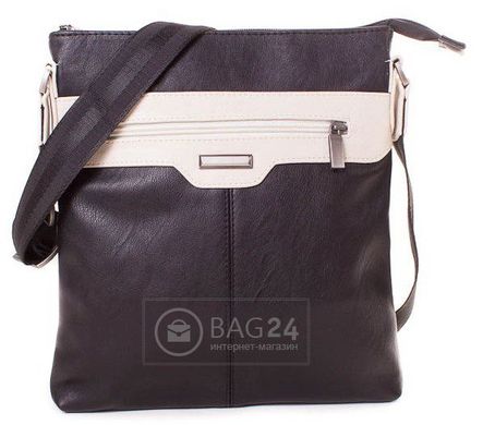 Отличная мужская сумка из кожзама MIS MISS34134-1, Черный