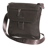 Чоловіча сумка-месенджер шкіряна Vip Collection 1417-F Коричневий 1417.B.FLAT фото