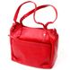 Яркая и вместительная женская сумка с ручками KARYA 20880 кожаная Красный
