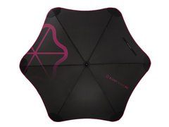 Протиштормова парасолька-тростина чоловіча механічна з великим куполом BLUNT (Блант) Bl-golf2-pink Чорна