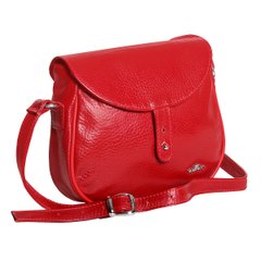 Жіноча сумочка з натуральної шкіри 1553F Vip Collection червона 1553.R.FLAT