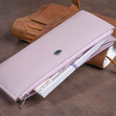 Горизонтальний тонкий гаманець зі шкіри ST Leather 19327 Ліловий