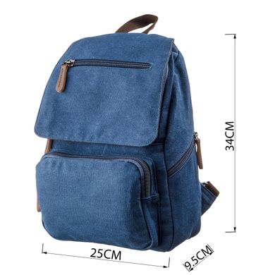 Компактний жіночий текстильний рюкзак Vintage 20197 Синій