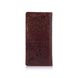 Зручний гаманець з глянцевою натуральної шкіри коньячного кольору з відділенням для монет, колекція "Mehendi Art"