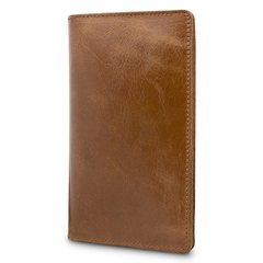 Універсальне шкіряне портмоне бурштинового кольору