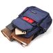 Многофункциональный мужской текстильный рюкзак Vintage 20575 Синий