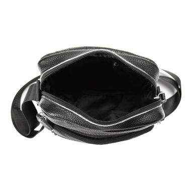 Кожаный мужской мессенджер Tiding Bag M56-2086A Черный