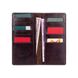 Эргономический дизайнерский коричневый кожаный бумажник на 14 карт, коллекция"Buta Art"